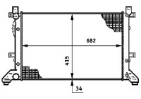 Radiator, engine cooling