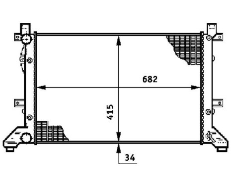 Radiator, engine cooling