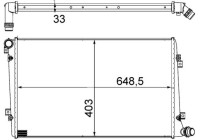 Radiator, engine cooling