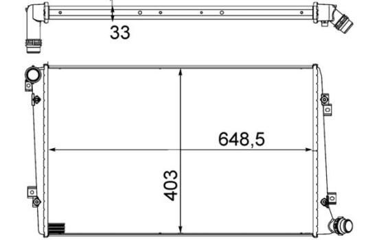 Radiator, engine cooling