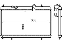Radiator, engine cooling