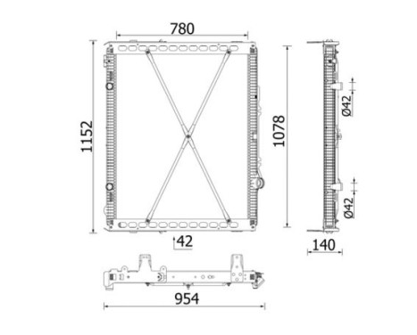 Radiator, engine cooling