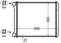 Radiator, engine cooling