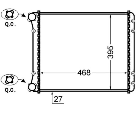 Radiator, engine cooling