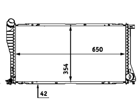 Radiator, engine cooling