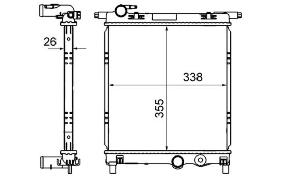 Radiator, engine cooling