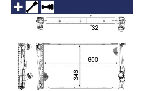 Radiator, engine cooling