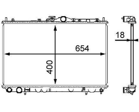 Radiator, engine cooling