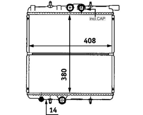 Radiator, engine cooling