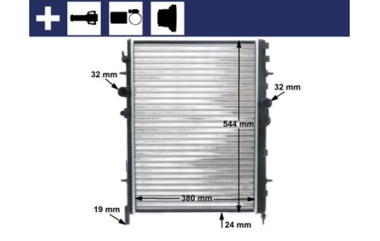 Radiator, engine cooling