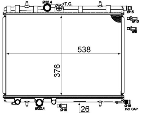 Radiator, engine cooling, Image 2