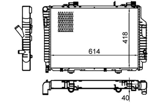 Radiator, engine cooling