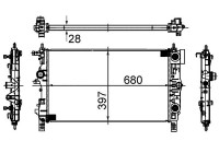 Radiator, engine cooling