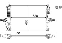 Radiator, engine cooling