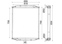 Radiator, engine cooling