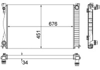 Radiator, engine cooling