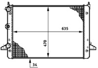 Radiator, engine cooling