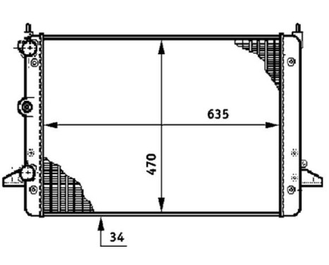 Radiator, engine cooling