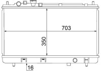 Radiator, engine cooling