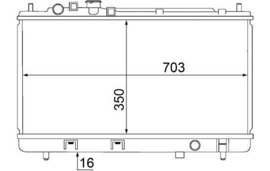 Radiator, engine cooling