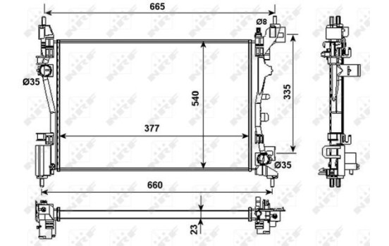 Radiator, engine cooling