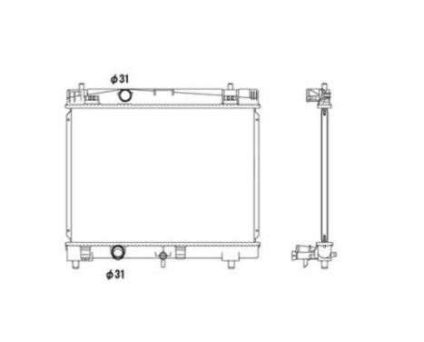Radiator, engine cooling