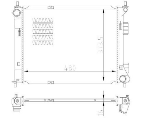 Radiator, engine cooling, Image 4