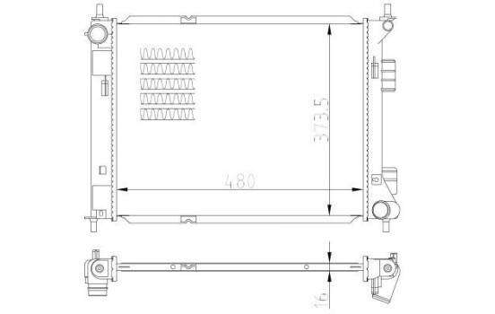 Radiator, engine cooling, Image 4
