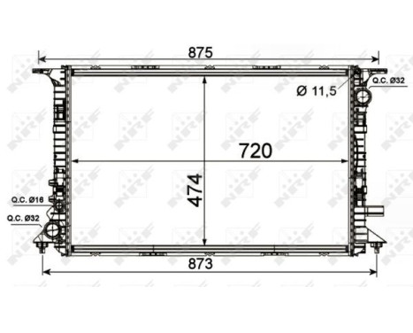 Radiator, engine cooling