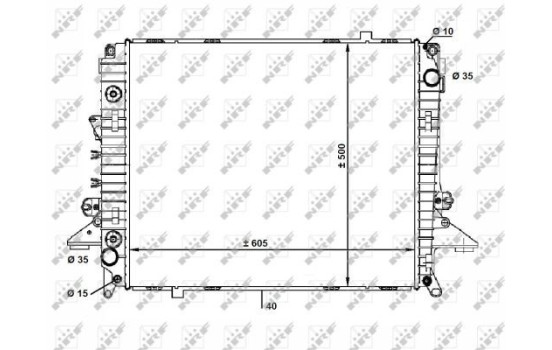 Radiator, engine cooling