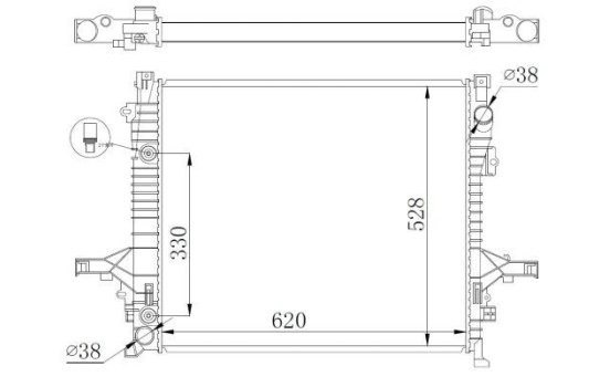 Radiator, engine cooling