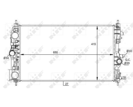 Radiator, engine cooling
