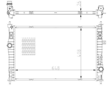 Radiator, engine cooling