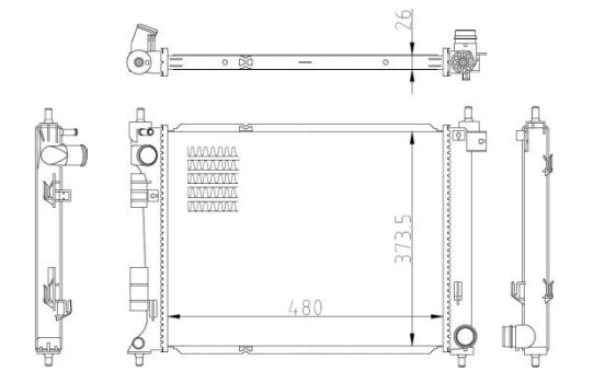 Radiator, engine cooling, Image 5