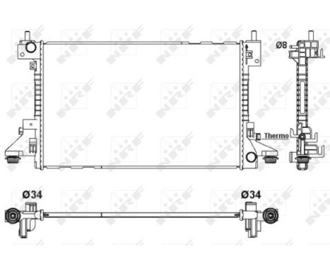 Radiator, engine cooling