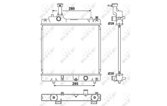 Radiator, engine cooling