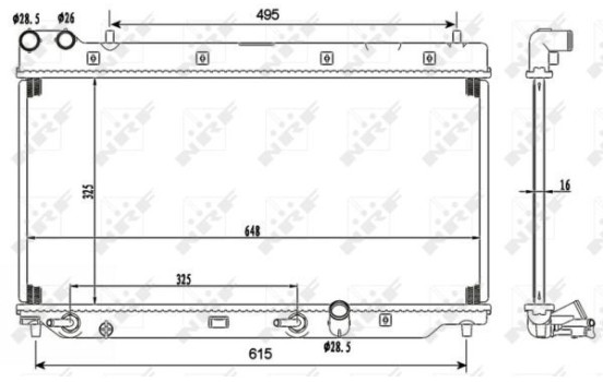 Radiator, engine cooling