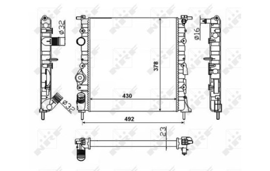 Radiator, engine cooling