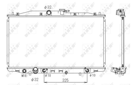 Radiator, engine cooling