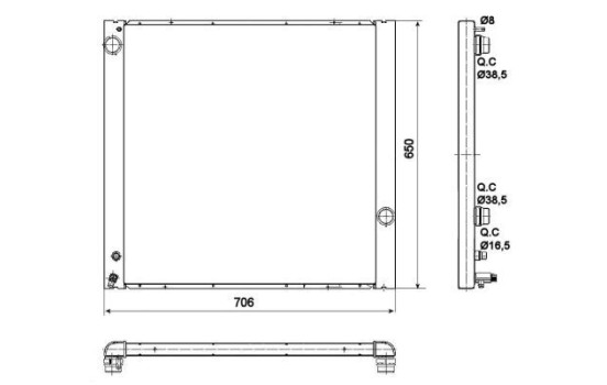 Radiator, engine cooling, Image 5