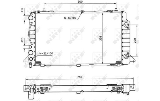 Radiator, engine cooling