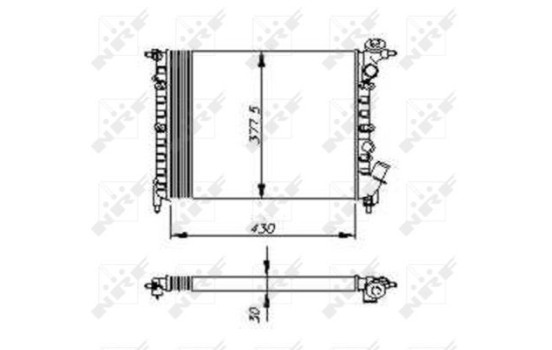 Radiator, engine cooling