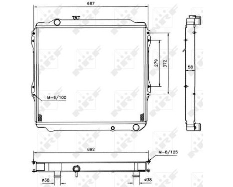 Radiator, engine cooling