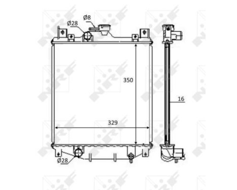 Radiator, engine cooling