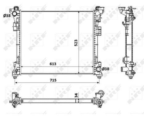 Radiator, engine cooling