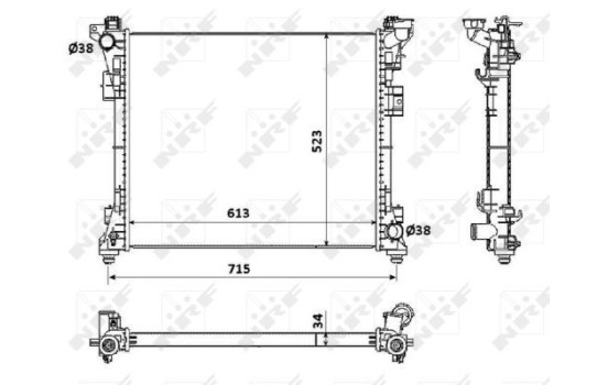Radiator, engine cooling