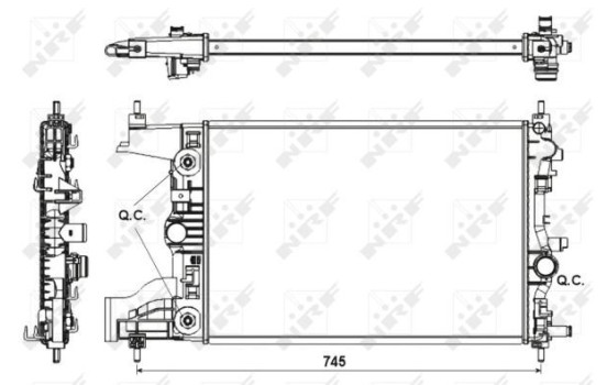 Radiator, engine cooling