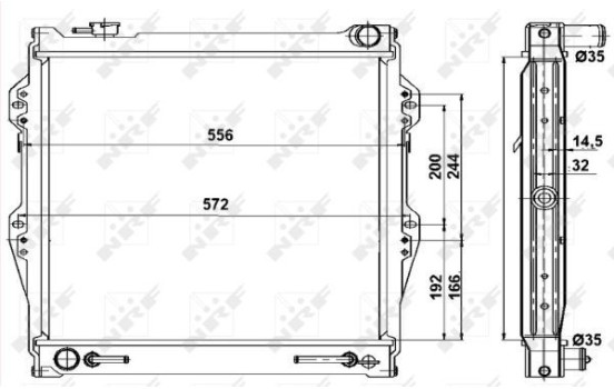 Radiator, engine cooling