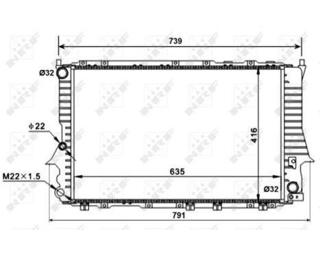 Radiator, engine cooling