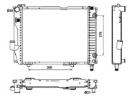 Radiator, engine cooling